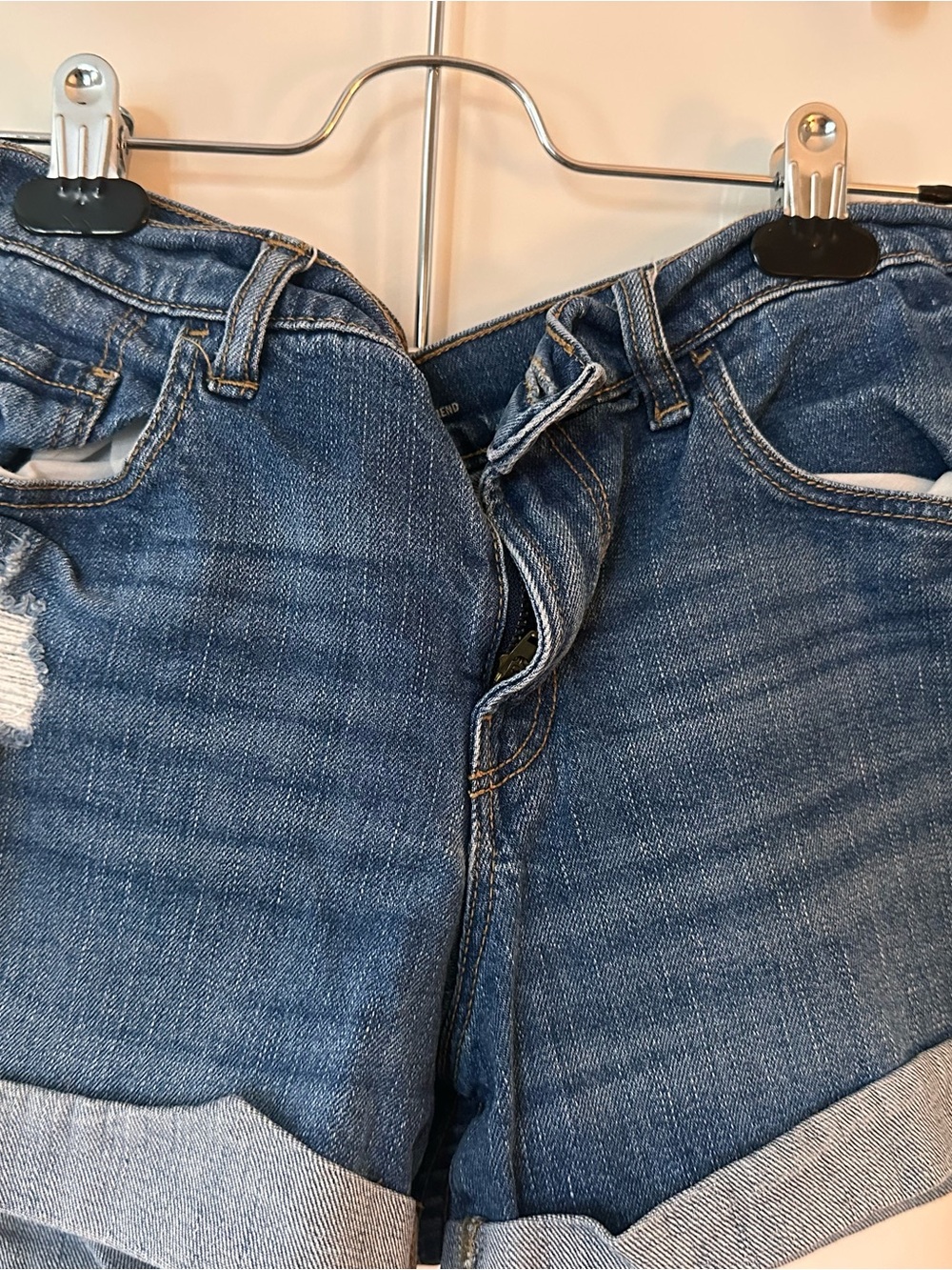 Old Navy Blue Denim Cuffed Women's Shorts